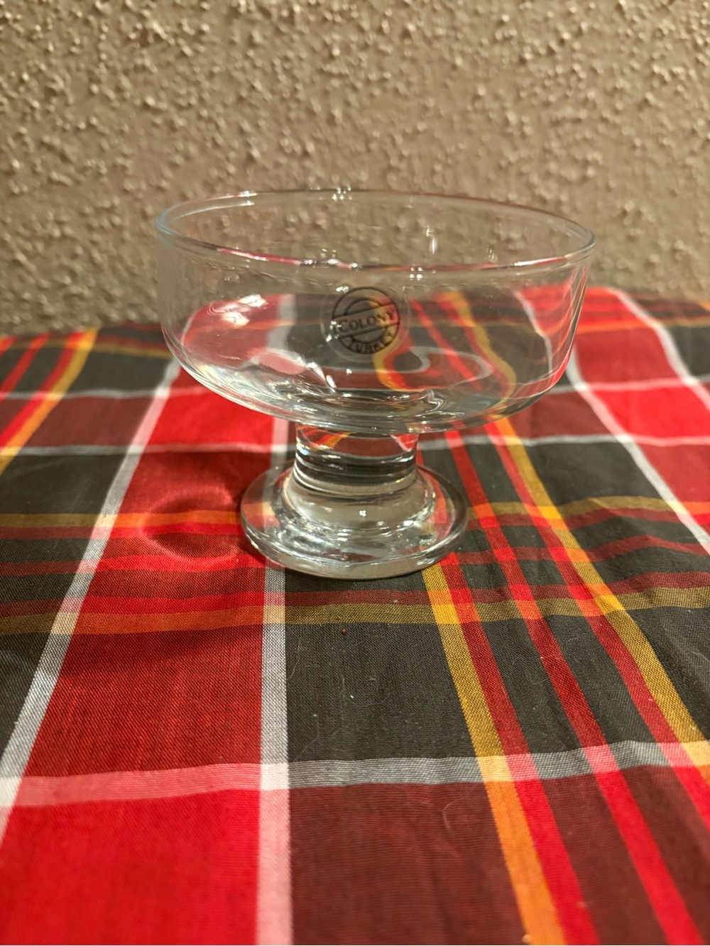 Clear Glass Dessert Coupe - Colony from Turkey Brand - Clear